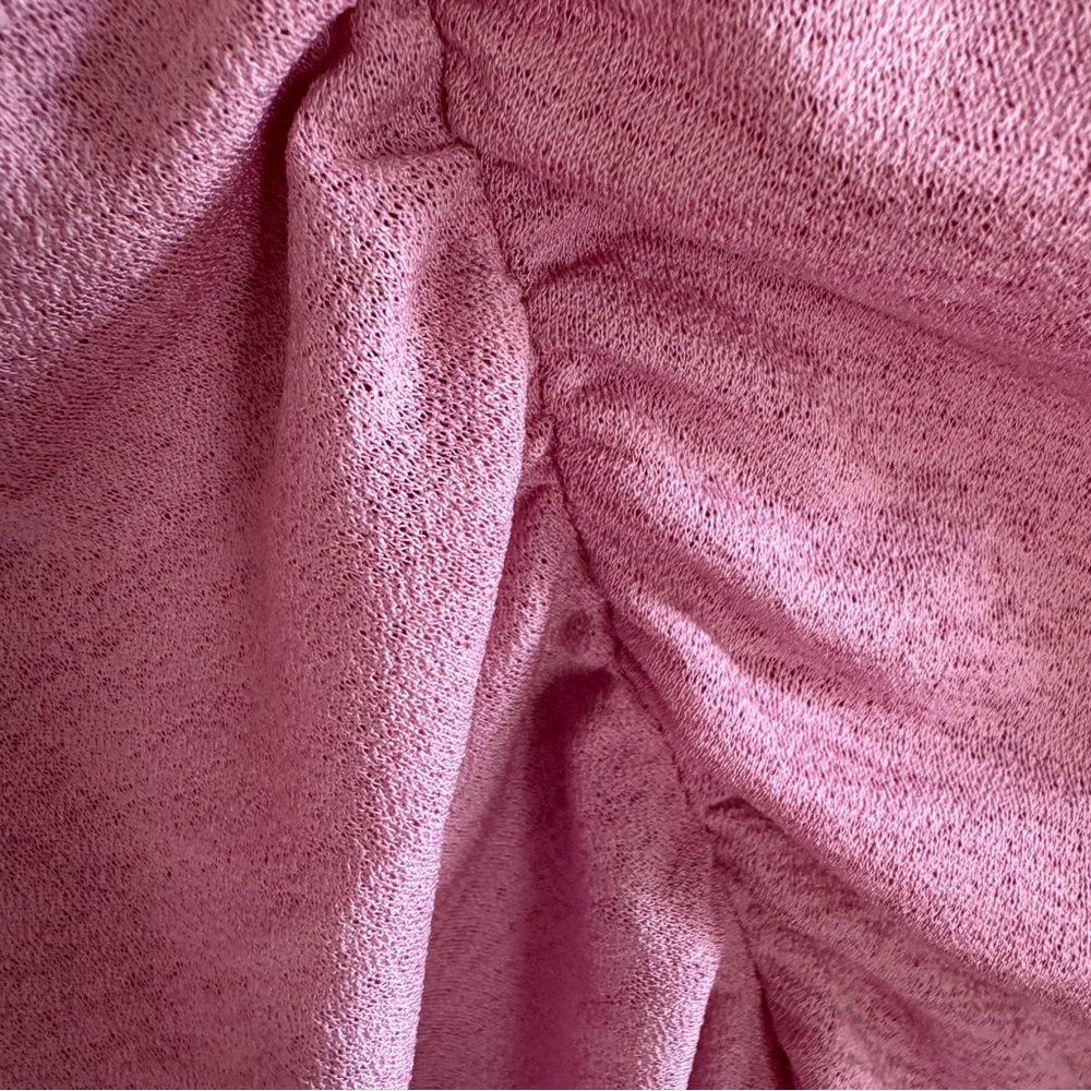 Express Pink Ruched Blouse - Picture 4 of 6